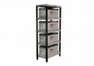 Стеллаж STARK "STANDARD PLUS" 600x1270x330 мм Стеллаж STARK "STANDARD PLUS" 600x1270x330 мм