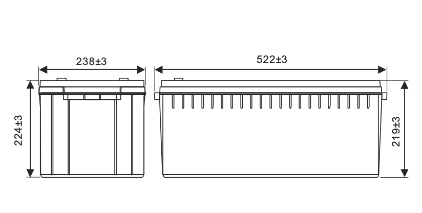 Аккумулятор WBR GPL122000H