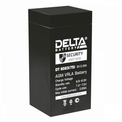 Аккумулятор Delta DT 6023 (75)