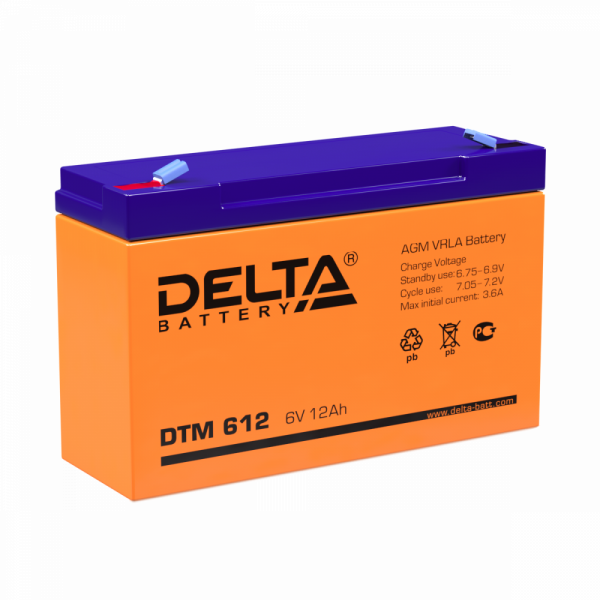 Аккумулятор Delta DTM 612