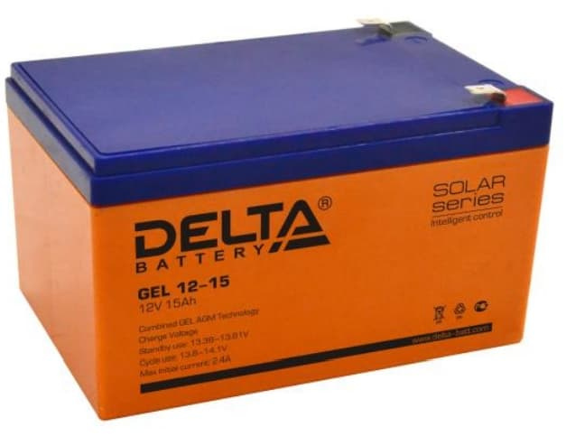 Аккумулятор Delta GEL 12-15 Аккумулятор Delta GEL 12-15