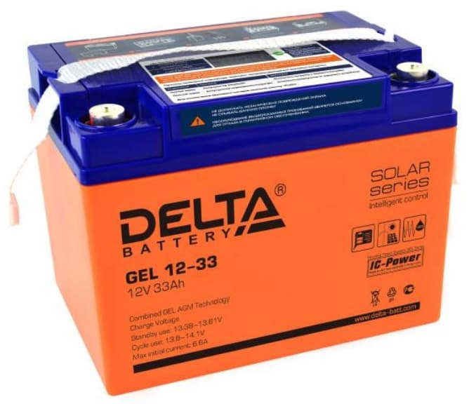 Аккумулятор Delta GEL 12-33 Аккумулятор Delta GEL 12-33